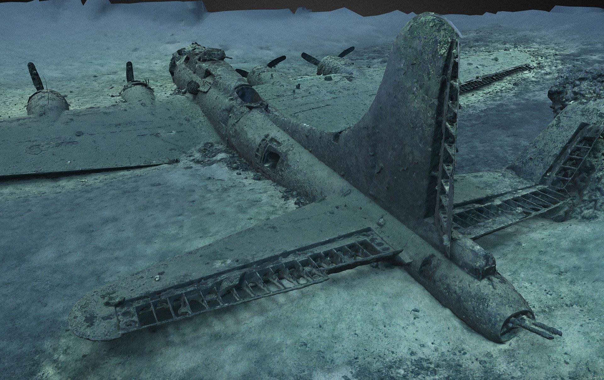 Image for Wreckage of WWII bomber off PNG coast revealed in 3D on anniversary