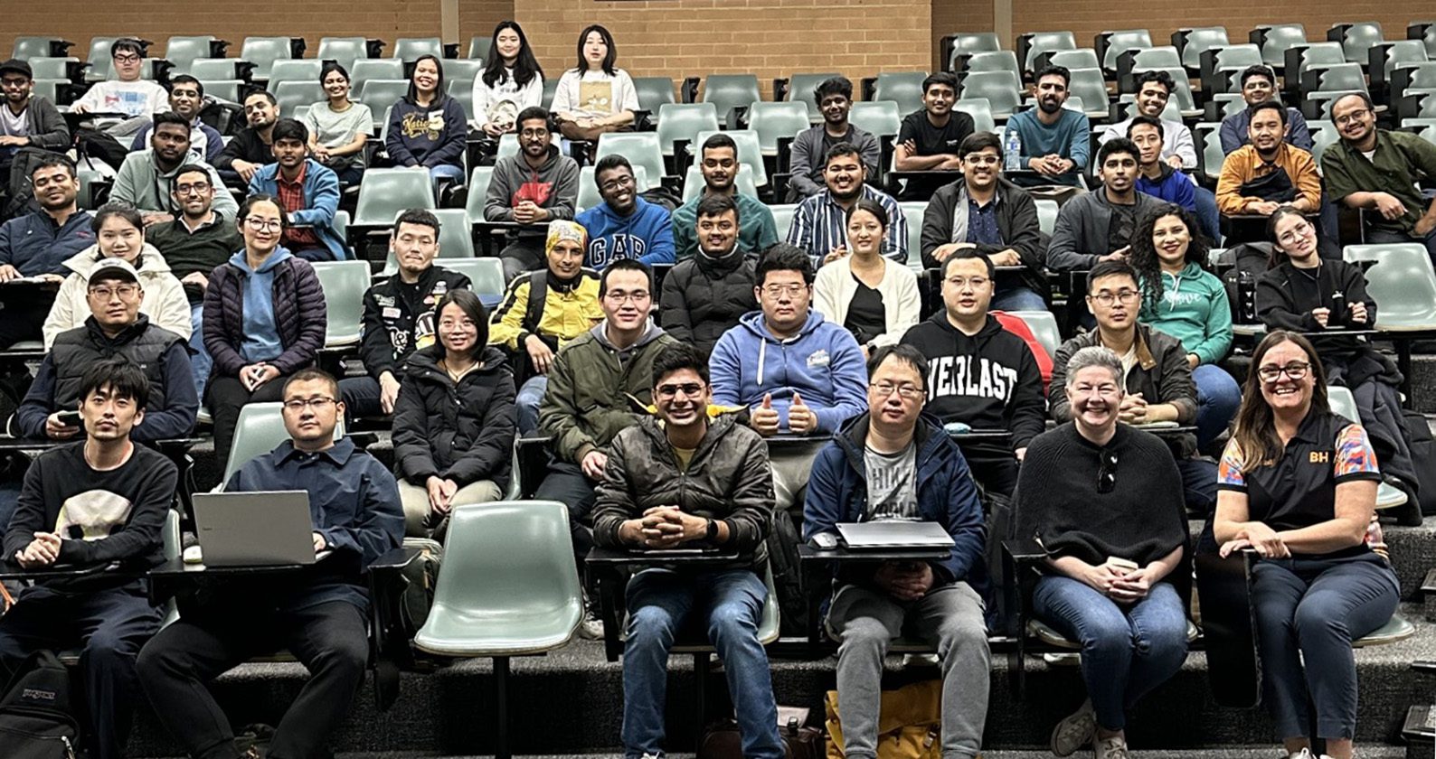 A group photo of students who attended BHP's Career Tips Tuesdays.