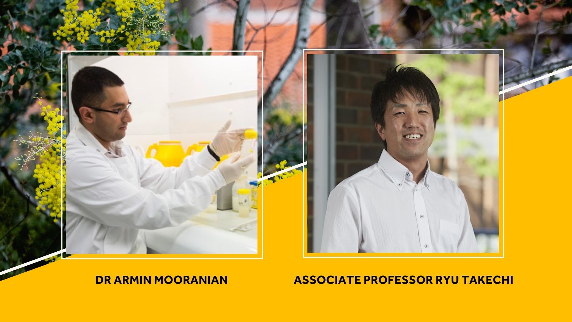 Dr Armin Mooranian and Associate Professor Ryu Takechi