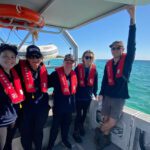 Curtin Students on a boat in Jurien Bay