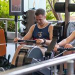 Two students at the Curtin Gym.