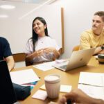 Group of students sitting together