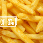 Hot chips with the Respect at Uni logo.