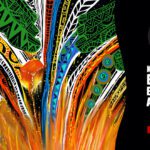 The poster for NAIDOC Week 2024. The text reads: Keep the Fire Burning! Blak, Loud and Proud. 7-14 July 2024.