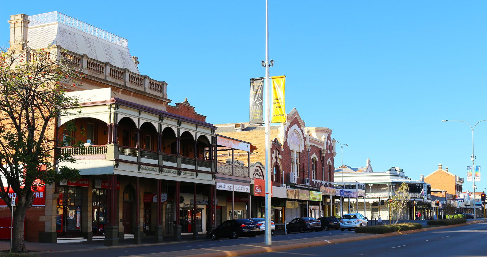 The main street of Kalgoorlie.