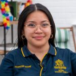 Frances Macapili smiles for a photo in the Kalgoorlie Guild office.