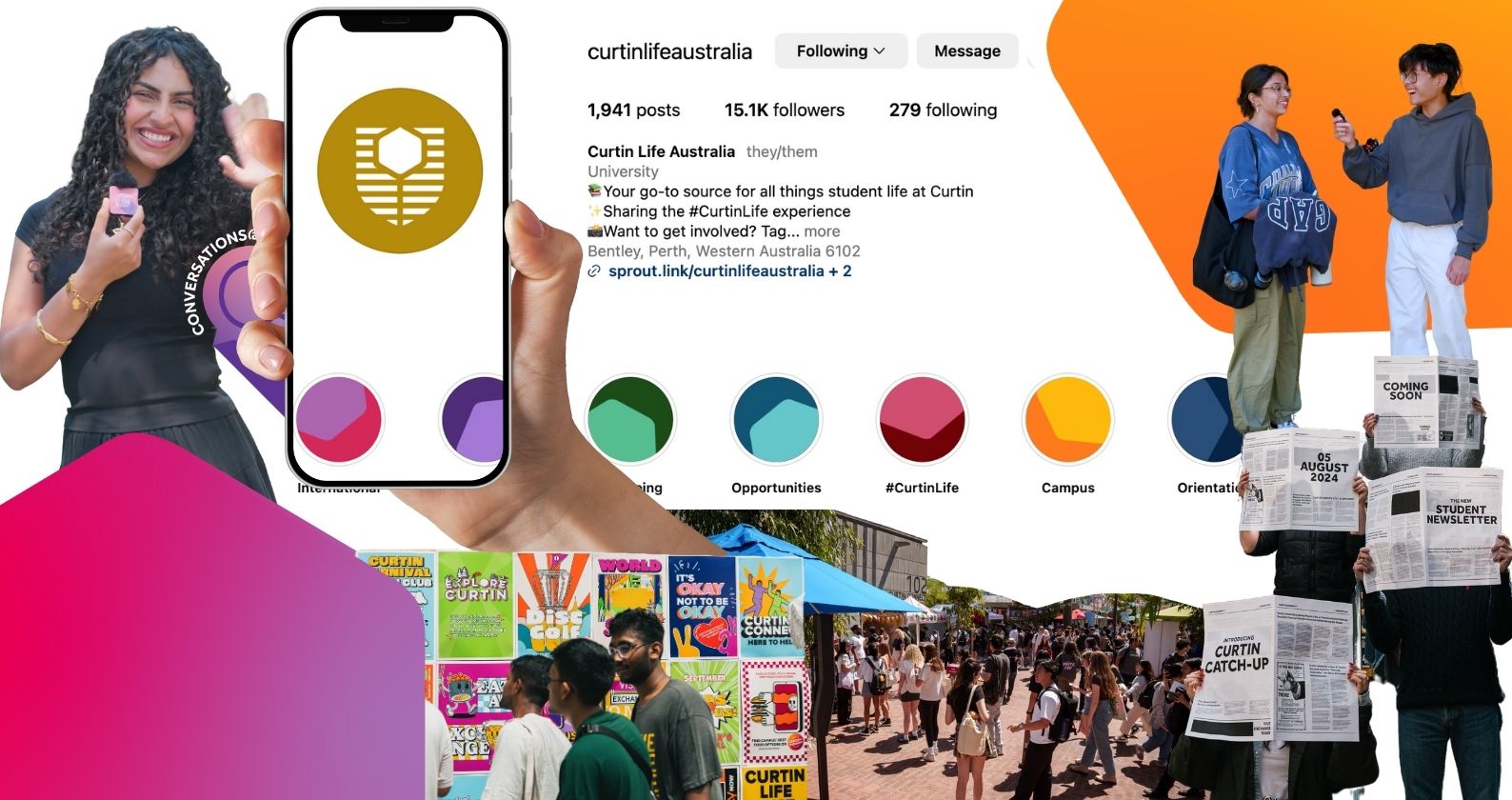 Image for Stay ahead of Campus Life with the @curtinlifeaustralia Instagram 