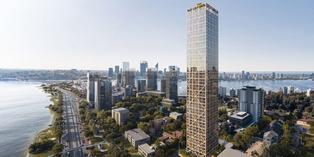 Artist's image of the C6 high-rise