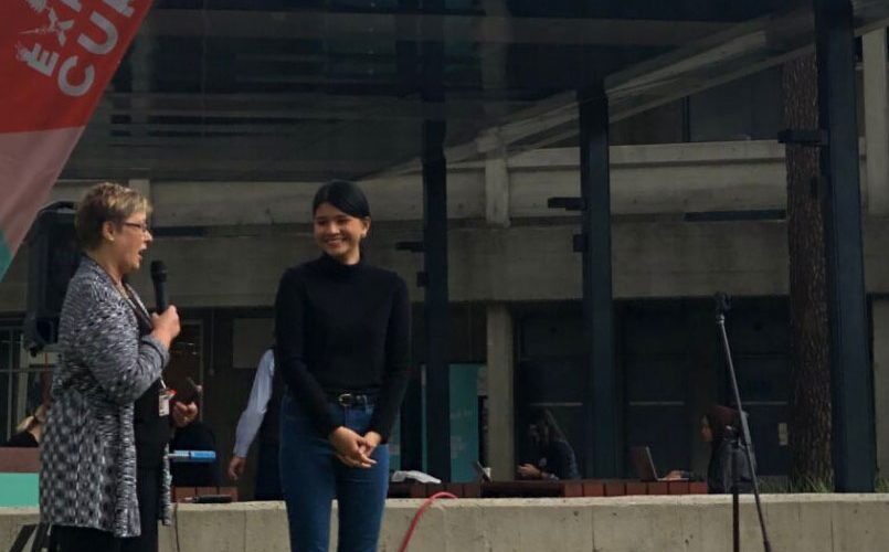 Ariya speaking at Curtin