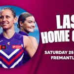 Freo AFLW last home game graphic