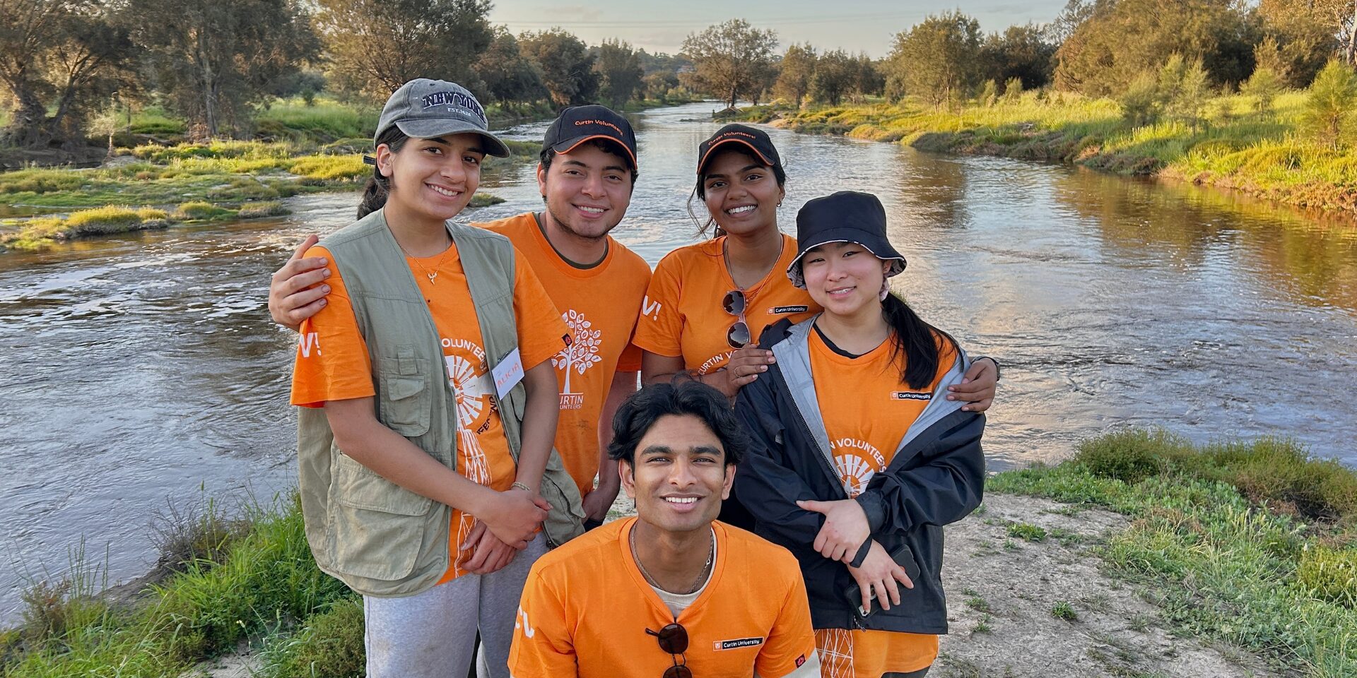 Curtin volunteers out in the field