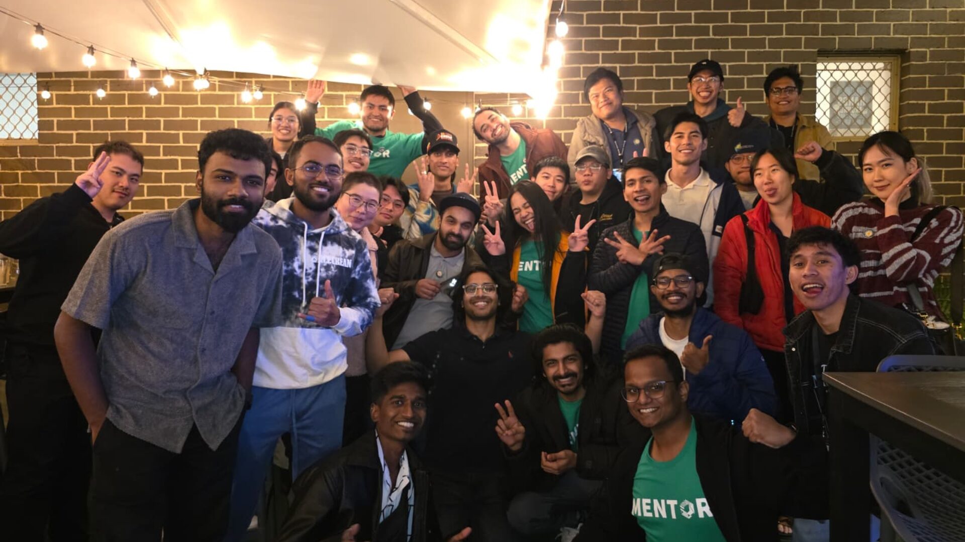 Students posing for a photo