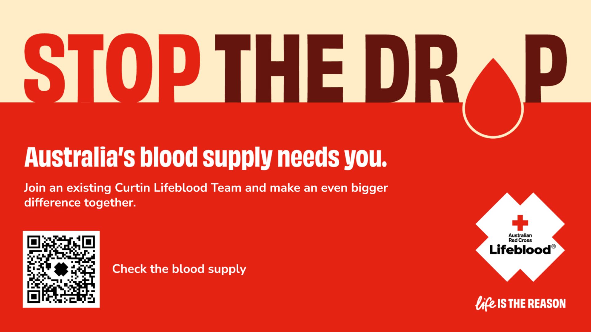 Lifeblook poster for appeal for donors