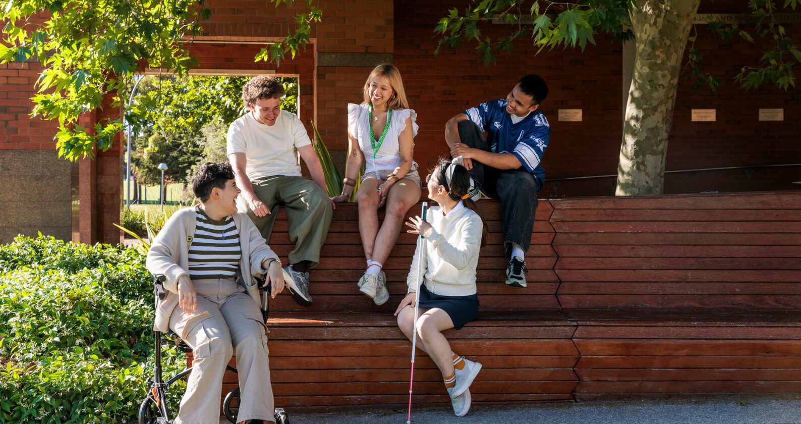 Students chatting together
