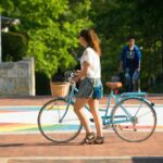 Student with Bike
