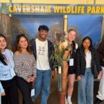 Students at Caversham wildlife park