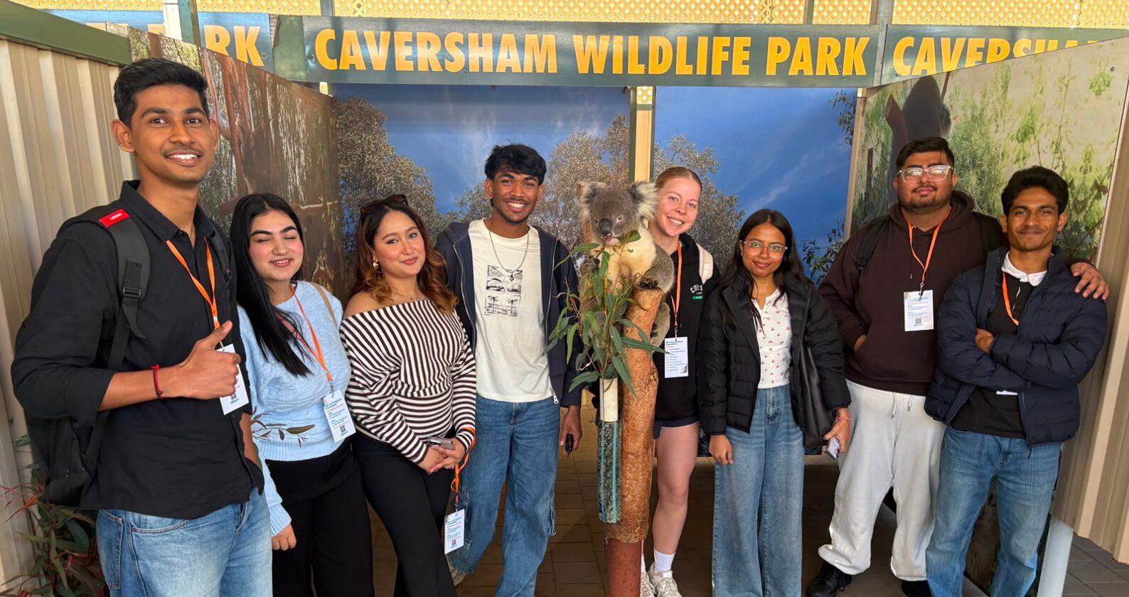 Students at Caversham wildlife park