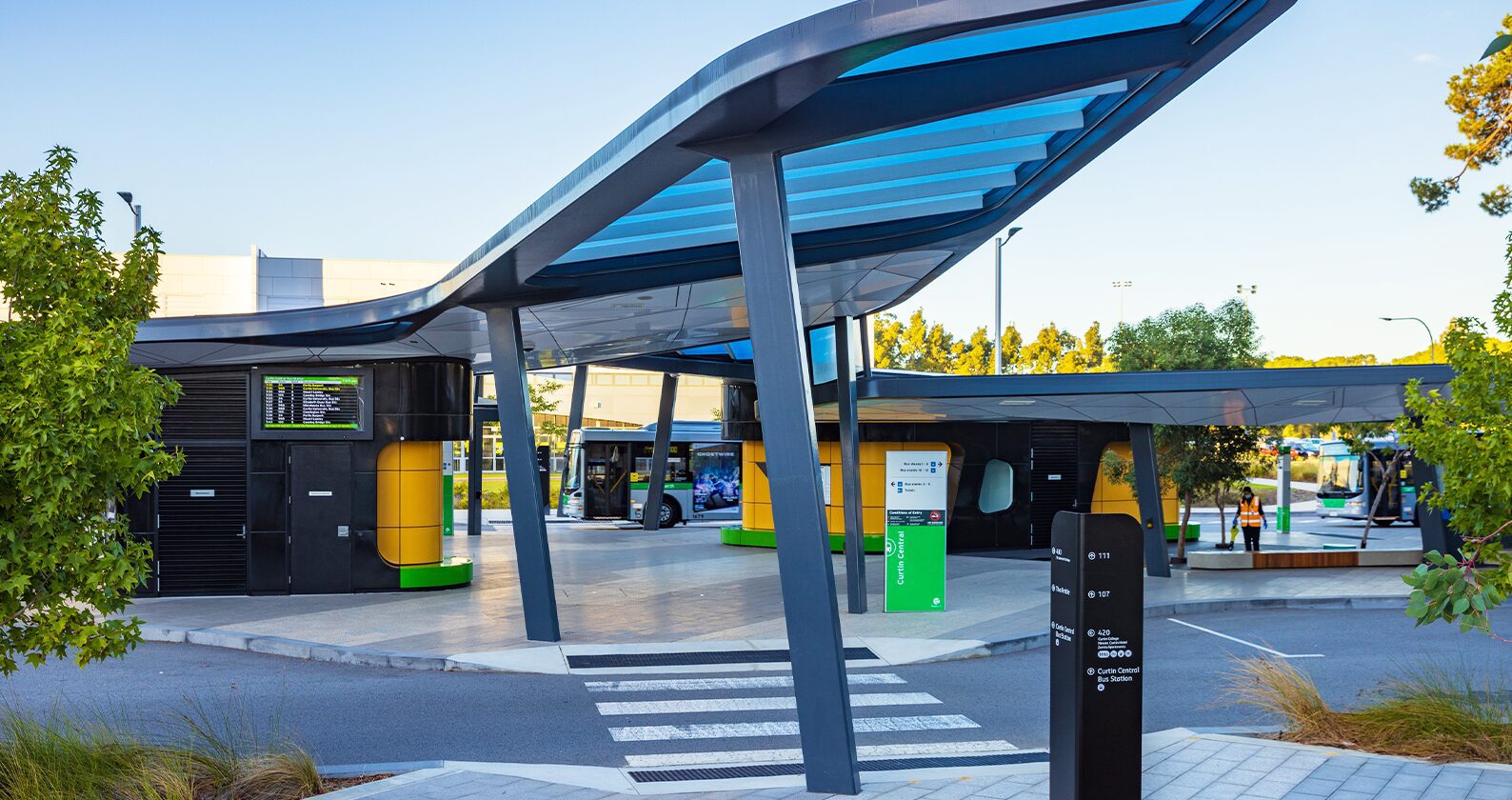 Curtin Bentley bus station and transport hub on campus.