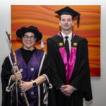 Curtin Vice-Chancellor Professor Harlene Hayne with Bachelor of Innovation graduate Matthew Grundy.