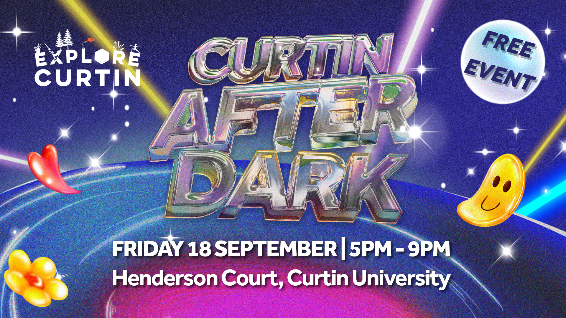 Curtin After Dark banner