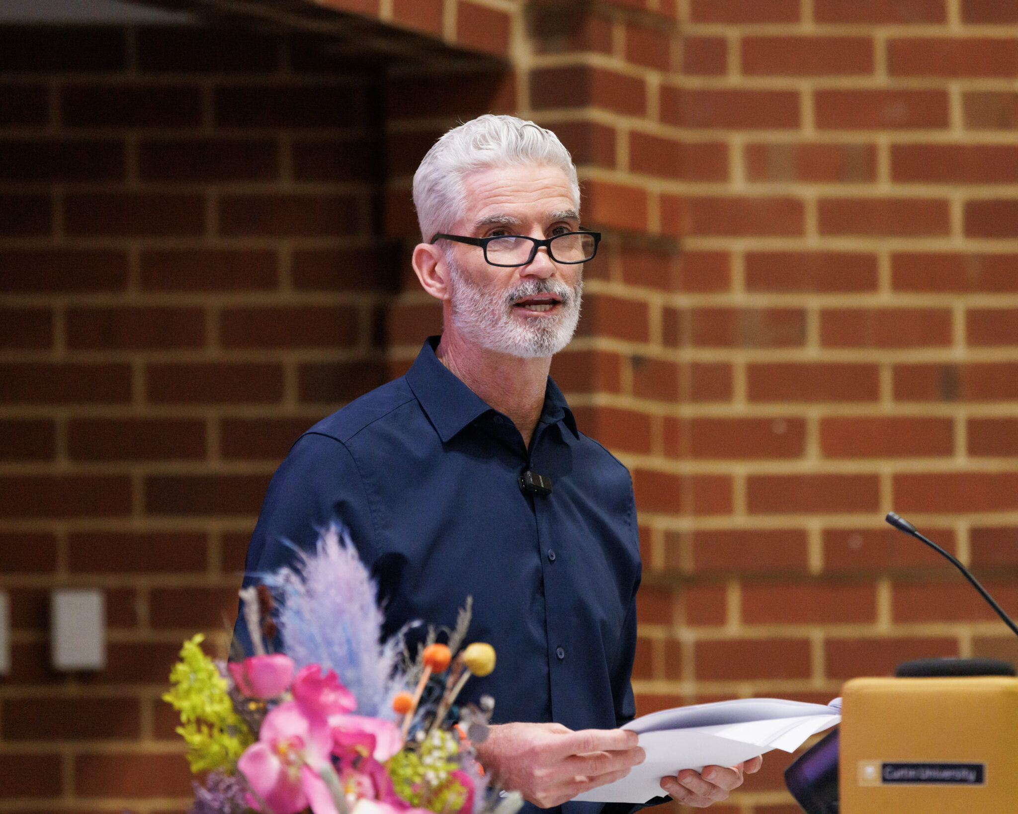 Craig Foster delivering the Annual Human Rights Lecture at Curtin.