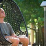A guy sitting deep in thought