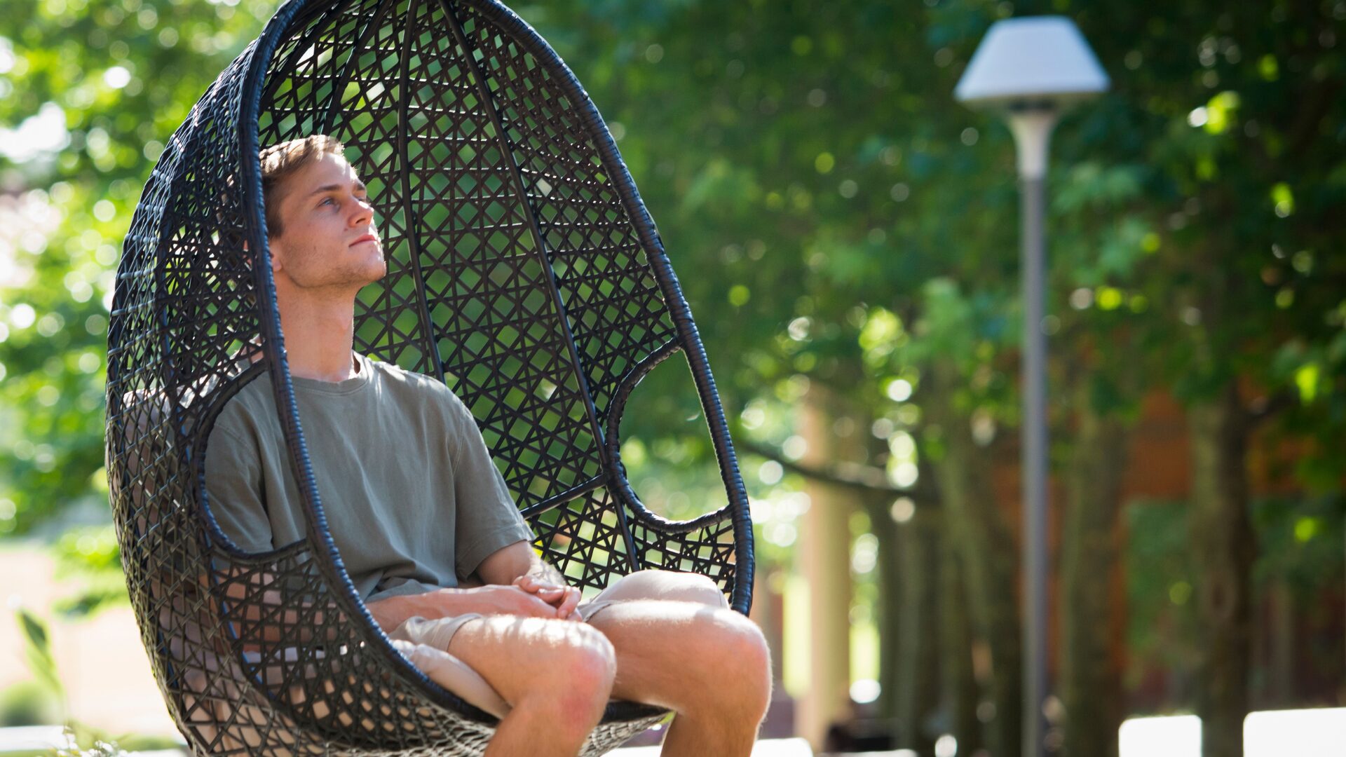 A guy sitting deep in thought