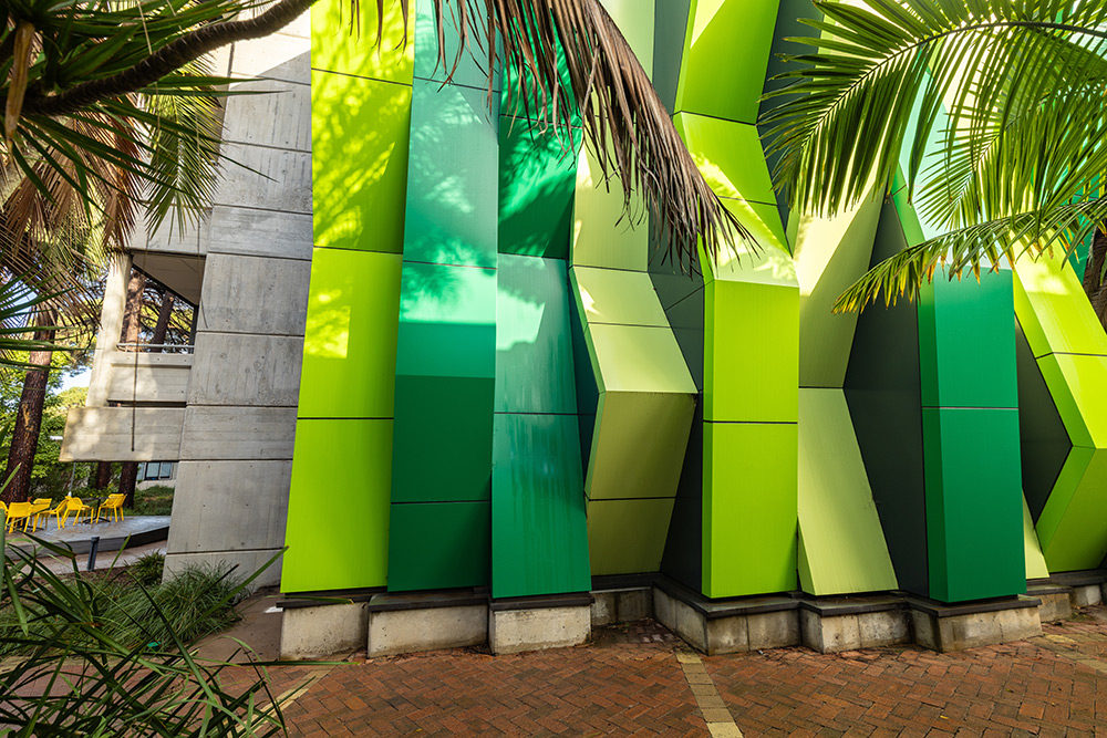Green exterior of School of Education