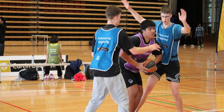 People playing basketball at Curtin Sport and Recreation