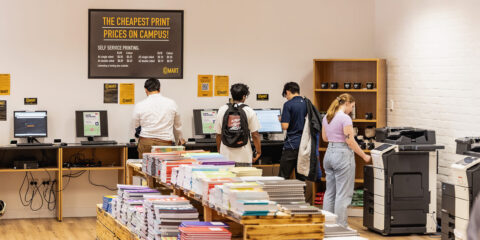 G-Mart's printers and textbooks