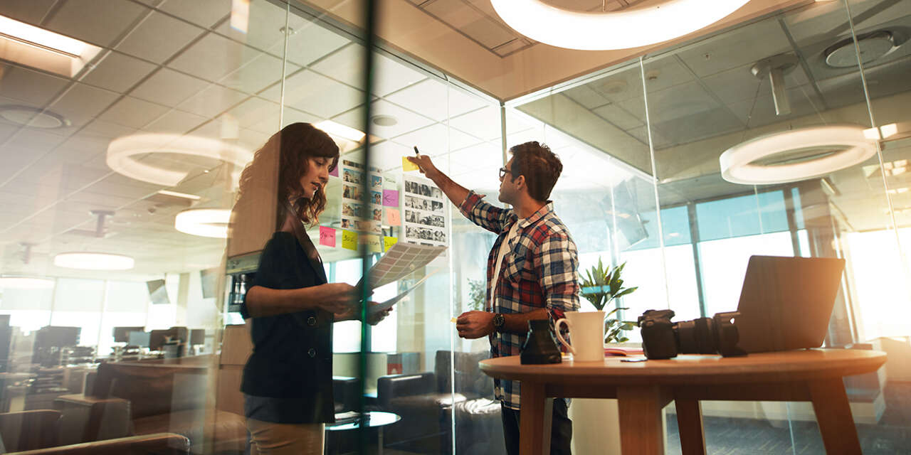 Marketing professionals in a studio