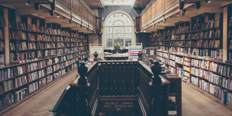 Second floor of a library